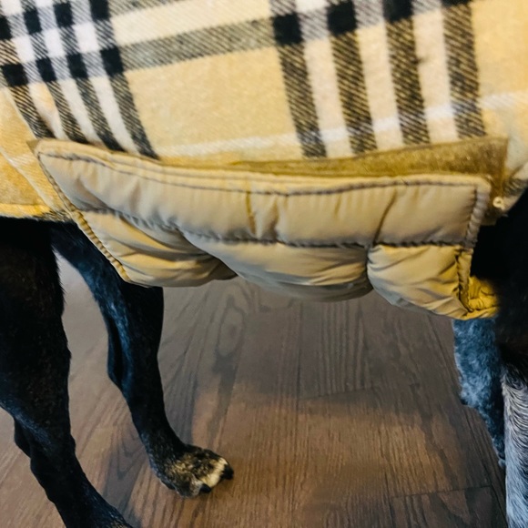 Doggy winter jackets, S(red)-M(beige), reversible, easy to put on and take off - Picture 4 of 11